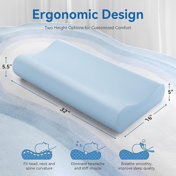 Pain-Relief Memory Foam Cervical Pillow best
