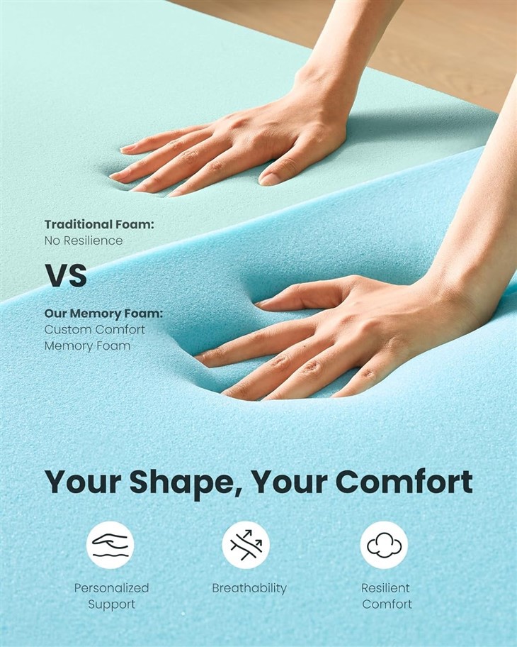 Cooling Gel Memory Foam Mattress Pad—Queen Size best