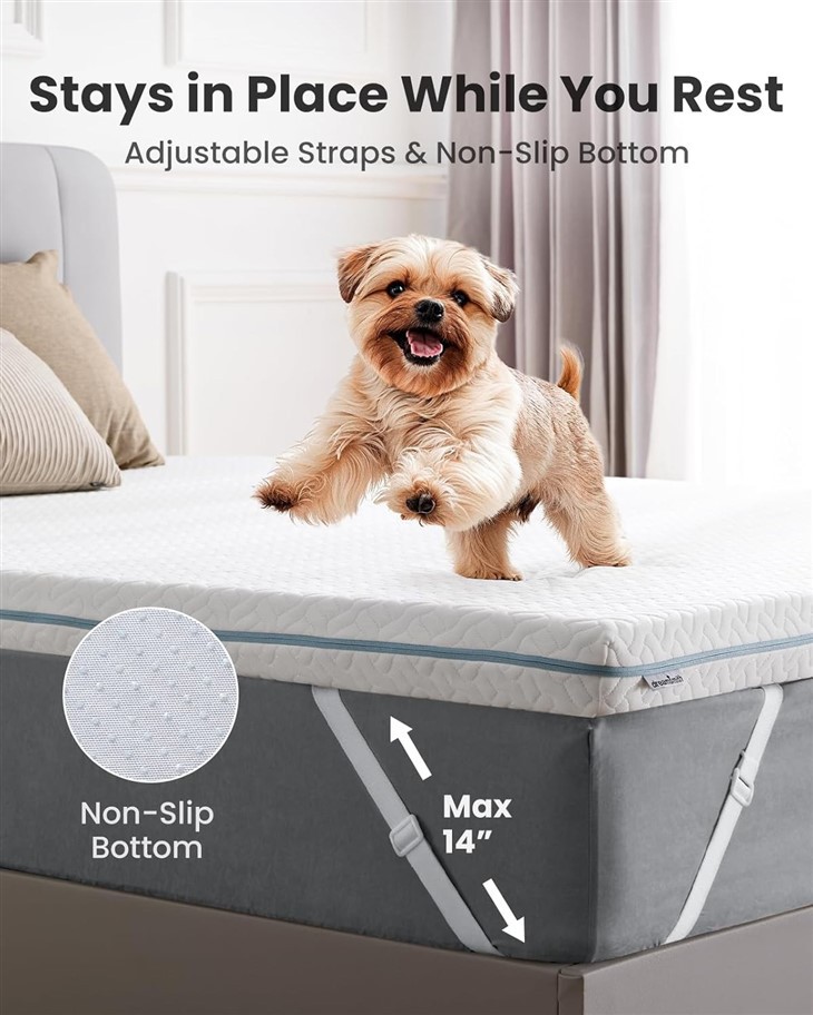 Cooling Gel Memory Foam Mattress Pad—Queen Size best